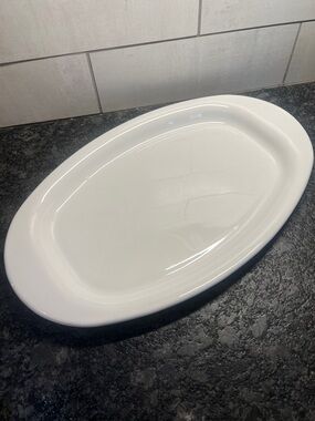 Corningware Centura White Oval Serving Platter - excellent condition